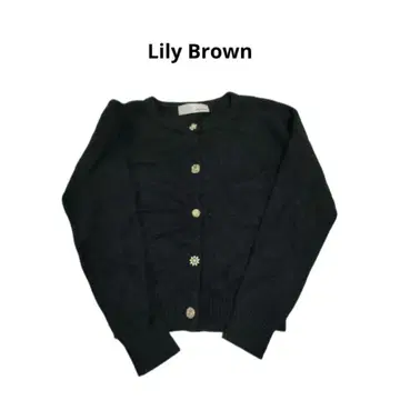 Lily Brown 비쥬 버튼 가디건