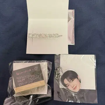 treasure 도영 헤어핀 LOVE PULSE 팝업 얼굴 아크릴 키링