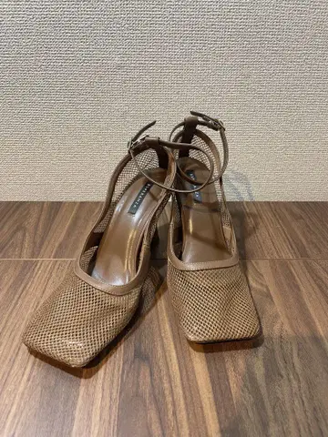 [ 새상품급 ] ESPERANZA 메쉬 샌들 브라운 스퀘어토 L 사이즈