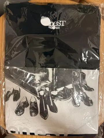 미사용 oneST 블랙 T셔츠