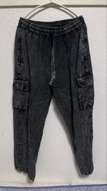라이징 인터내셔널 블랙 카고 팬츠 M