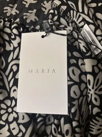 B.MARIA 보타니컬 믹스 롱 드레스 블랙 프리 사이즈