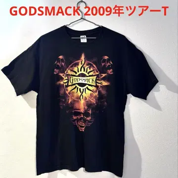 GODSMACK 2009년 투어 T셔츠 빈티지 T셔츠 밴드 T셔츠