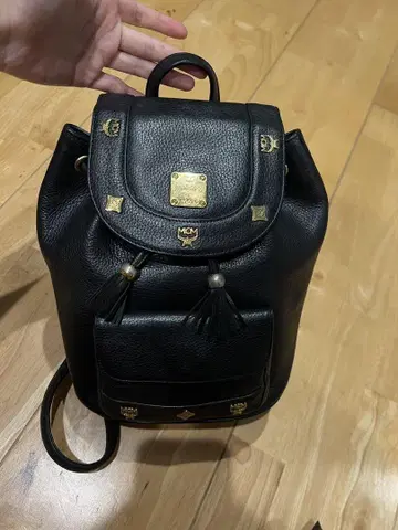 MCM 블랙 럭색/백팩