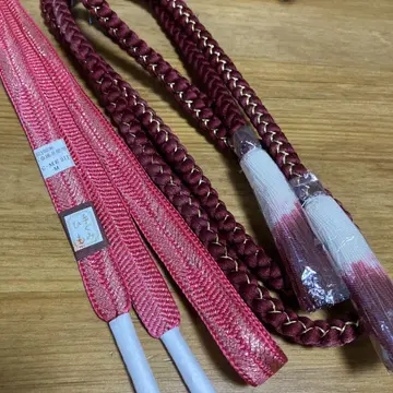 미사용 보관품 허리띠 2세트 일본 정통의상 소품 기모노 마루구미 히라구미