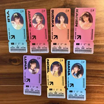 FRUITS ZIPPER 티켓풍 스티커 전종 7매 세트