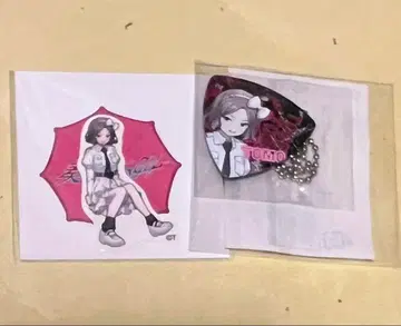 걸즈 밴드 클라이 에비즈카 토모 피크 키링 스티커 소우게키노사케 부도칸