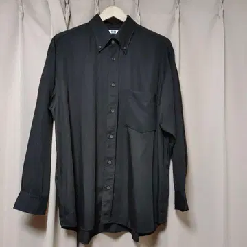 [ 미사용품 ] UNIQLO U 유니클로 드레이프 셔츠 L 사이즈 브라운