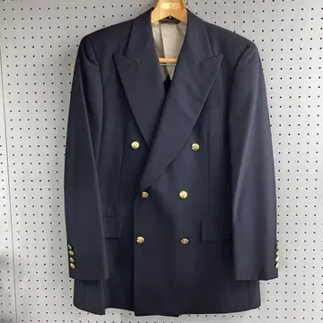 폴 스튜어트 네이비 블레이저 네이비 더블 자켓 175 골드 버튼