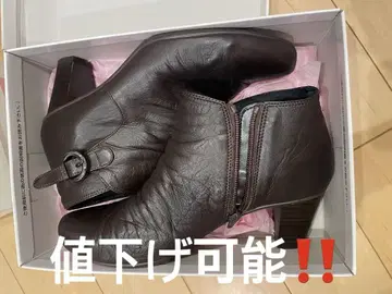 [ 가격 인하 가능 ] 다크 브라운 가죽 부티