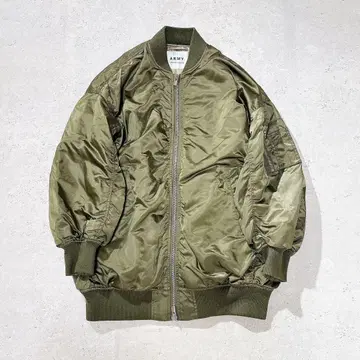 어퍼 하이츠 THE U-1 MA-1 롱 자켓 카키 볼륨