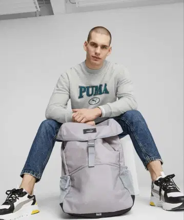 PUMA 그레이 백팩