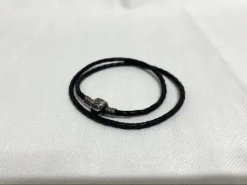 판도라 가죽 목걸이 팔찌 40cm 실버 925