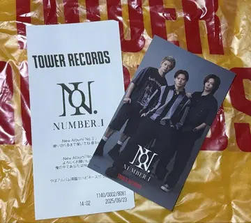 Number_i 타워 레코드 특전 스티커 영수증 세트