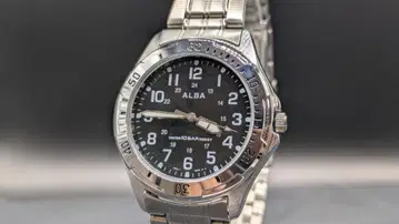 SEIKO ALBA V501-0DA0 쿼츠 남성용 새상품급