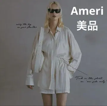 새상품급 Ameri CALENDERING SHIRT SET UP 셋업