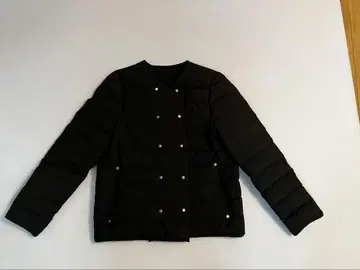 Encachette 숏 다운 코트 블랙