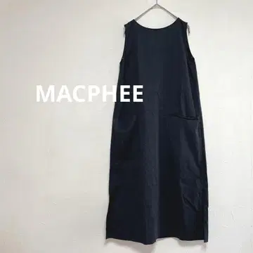맥피 MACPHEE 슬리브리스 원피스 네이비 S