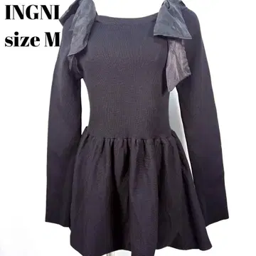 INGNI 블랙 리본 포함 상의 M [ 213 ]
