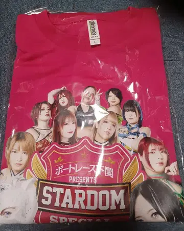 보트 레이스 시모노세키 경정 STARDOM 콜라보 T셔츠 L 사이즈