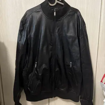 ZARA 블랙 가죽 자켓 XL