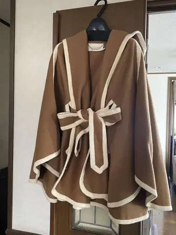 ZIMMERMANN 캐러멜 브라운 케이프 판초 코트