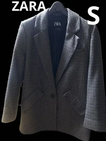 ZARA 오버 사이즈 체크 블레이저 격자 무늬 미사용 새상품