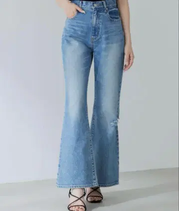 [ 미사용 새상품 ] SENEE high waist flare denim