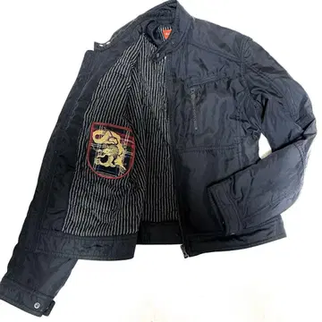 휴고보스 드래곤 자수 싱글 라이더 자켓 폴리에스테르 XL 사이즈