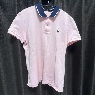 랄프 로렌 핑크 반팔 피케 셔츠