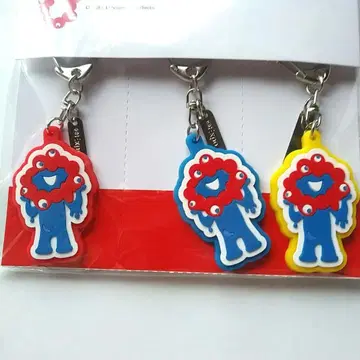 미야쿠미야쿠 오사카 만박 캐릭터 러버 키링 3개 세트
