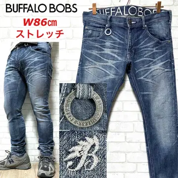 BUFFALO BOBS 스트레치 데님 스키니 청바지 워시 가공