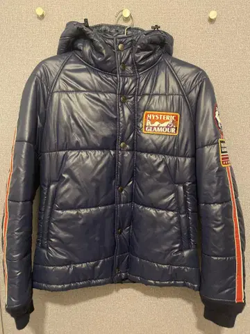 HYSTERIC GLAMOUR 플리마켓 네이비 다운 자켓