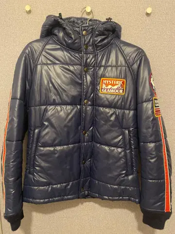HYSTERIC GLAMOUR 플리마켓 네이비 다운 자켓