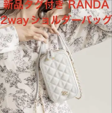 택 포함 새상품 RANDA 2WAY 퀼팅 멀티 숄더 스마트폰 숄더