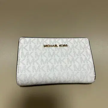 MICHAEL KORS 화이트 접이식 지갑