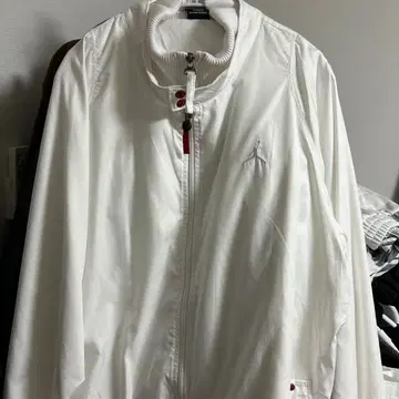 조던 나일론 자켓 화이트 점프맨 로고