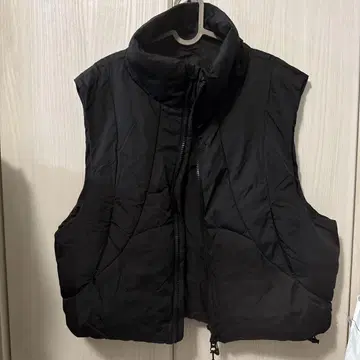 ZARA 블랙 다운 베스트 M