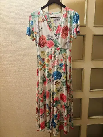 프랑스제 FIFILLES 플라워 프린트 반팔 원피스