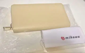 미사용 새상품 장지갑 아이보리 MIMORZA mikawa