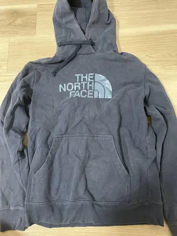THE NORTH FACE 그레이 후드 부착 후드티 S/P