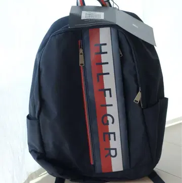 새상품 TOMMY HILFIGER 네이비 스트라이프 백팩