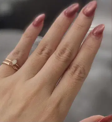 H.P.FRANCE 스톤 골드링 세트 핑키링 2호