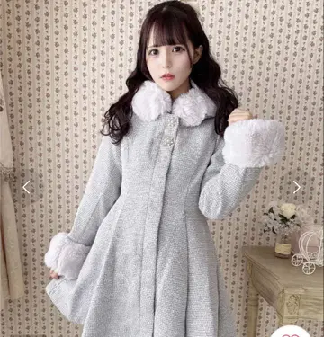 로지타 백리본 후디 코트 (그레이)