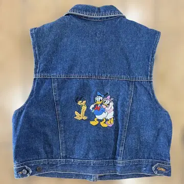 Disney 도널드 덕 G 베스트 자수 구제 의류 M 사이즈