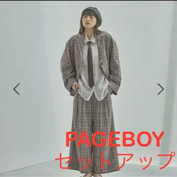 [ PAGEBOY ] 블레이저 자켓 + 턱 슬랙스 ( 셋업 )