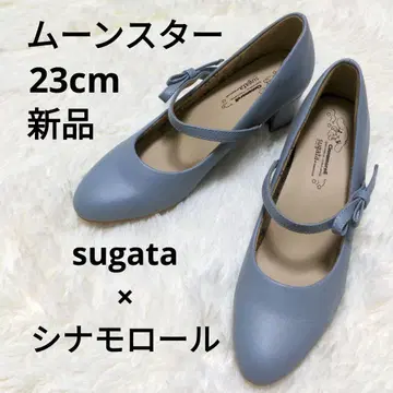 새상품 문스타 sugata x 시나모롤 펌프스 블루