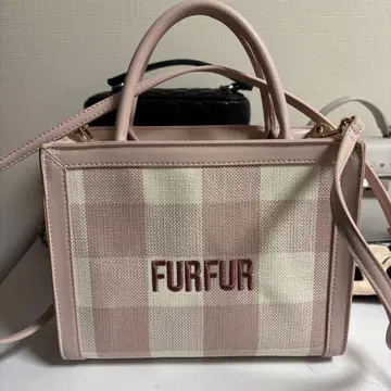 [ 완판템 ] FURFUR 라피아 로고 토트백