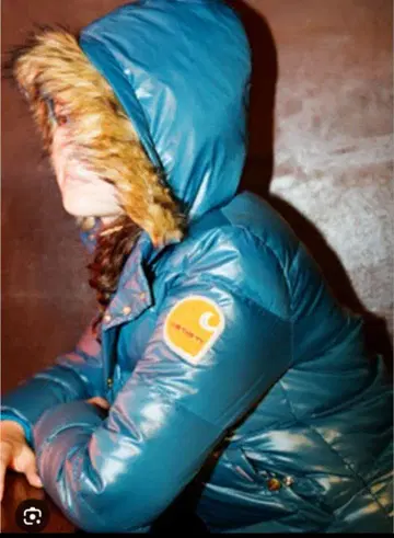 [새상품급] carhartt 칼하트 퍼 다운 자켓 L 와펜