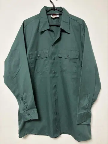 Dickies 디키즈 USA제 워크 셔츠 긴팔 그린 빈티지